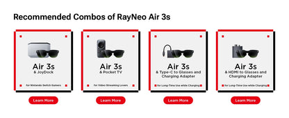 TCL RayNeo Air 4 /Air 4 PRO /Air 3S/2S Inteligentne okulary AR 201-calowy Micro OLED 3D HD Prywatne Kino do telefonu, komputera, konsoli do gier