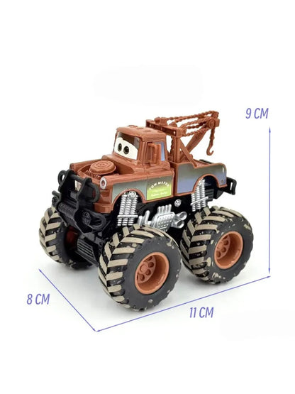 Hot Sale Bandai Pixar Cars Lightning McQueen Mater Mack Uncle Metal Model Racing Car Toys Children's Birthday NEWYEAR Gifts