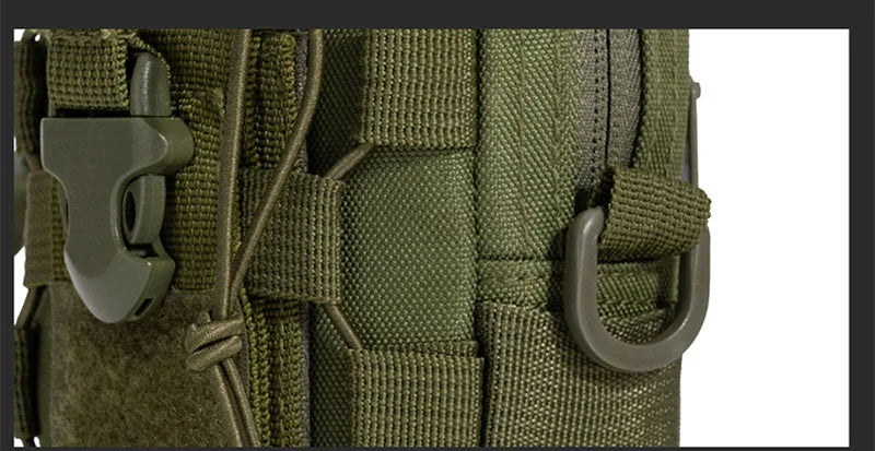 Outdoor Water Bottle Waist Bag Phone Crossbody Storage Pouch Camping Cycling Chest Bag Multifunctional Tactical Chest Bag Men's