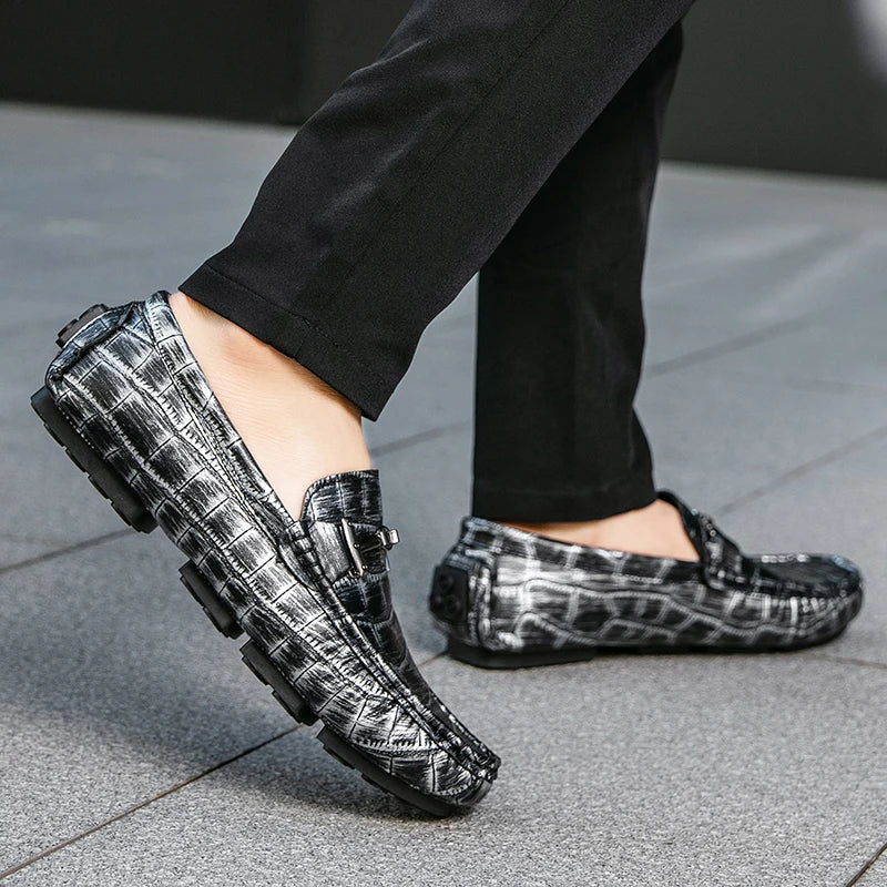 Mens Casual Shoes Leisure Walk Male Driving Loafers Shoes Moccasins Soft Comfortable Slip Loafers for Men