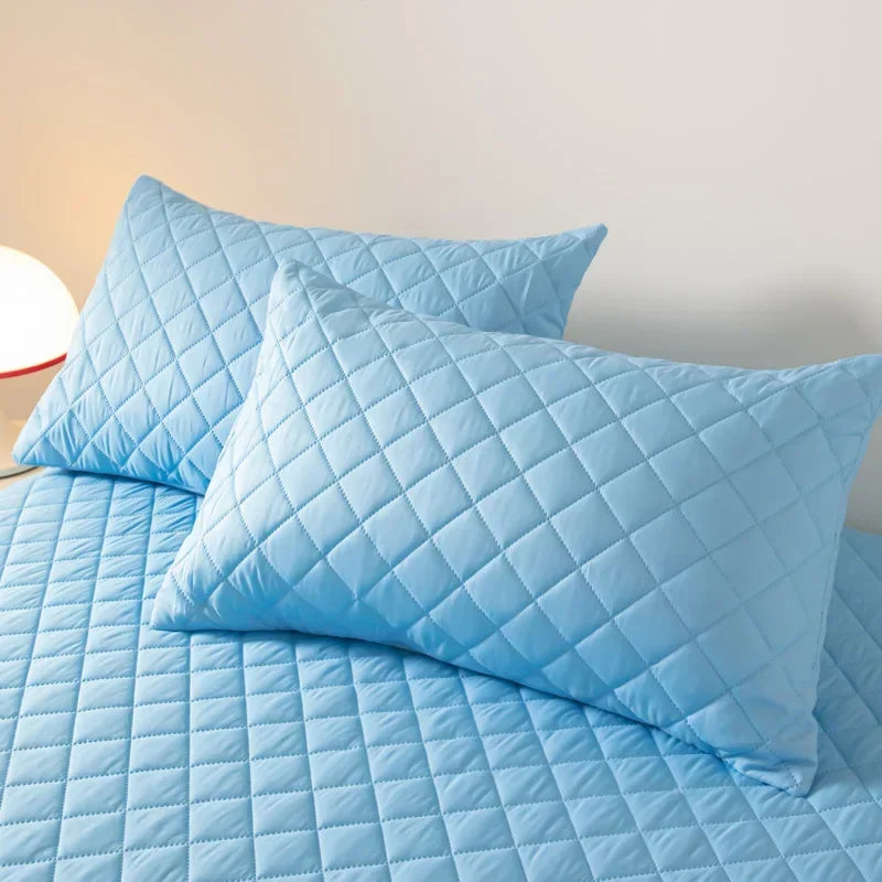 1 Pieces Waterproof Pillowcase Machine Washable Pillow Cover Bedroom Decor Suitable for With Children Just Pillowcase ,No Pillow