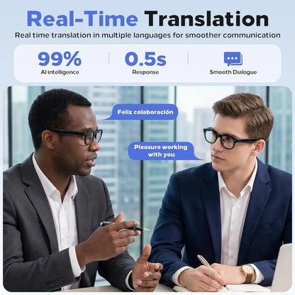 2026 New 4k Smart AI Glasses Video Record MINI Camera for ChatGPT Bluetooth Call Language Translation Music Sunglasses Men