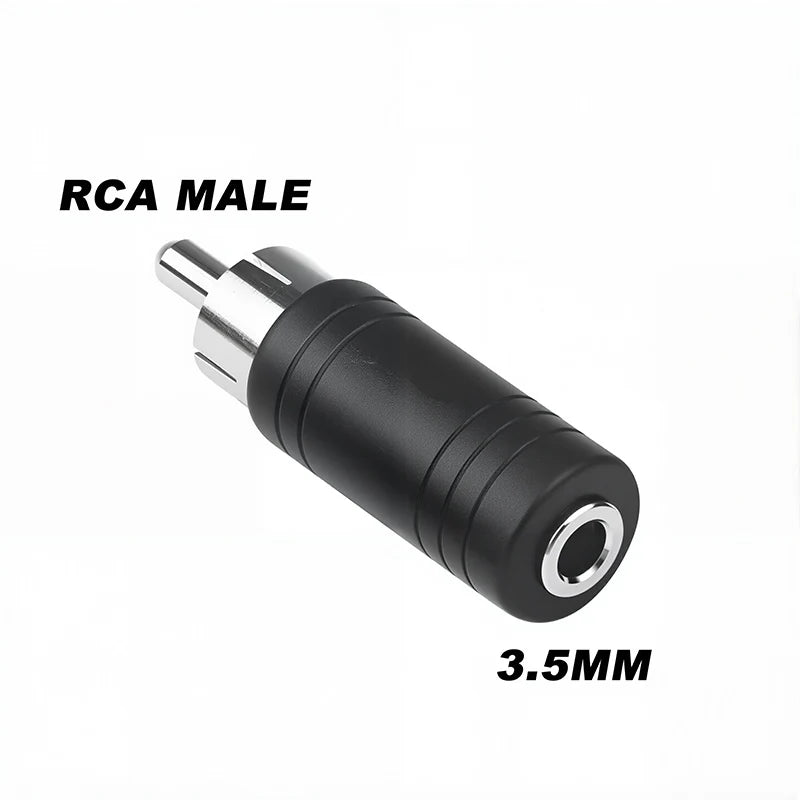 5pcs 6.35/6.5mm Male to 3.5mm Audio Stereo Mono Jack Female To Male Audio Jack Connector Adapter Converter Speaker