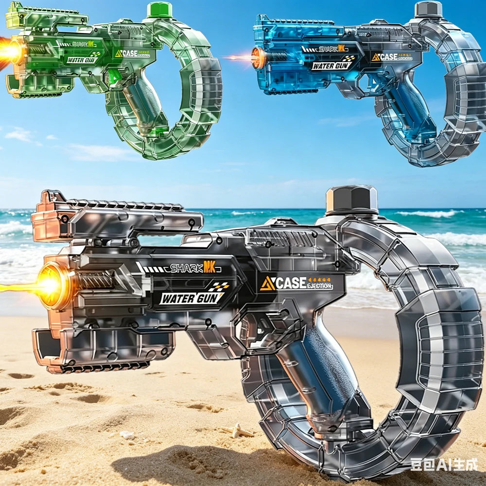 HOT! Electric Water Guns for Adults Powerful Squirt Automatic Water Blasters Summer Outdoor Beach Toy Compatible with FUNWEE