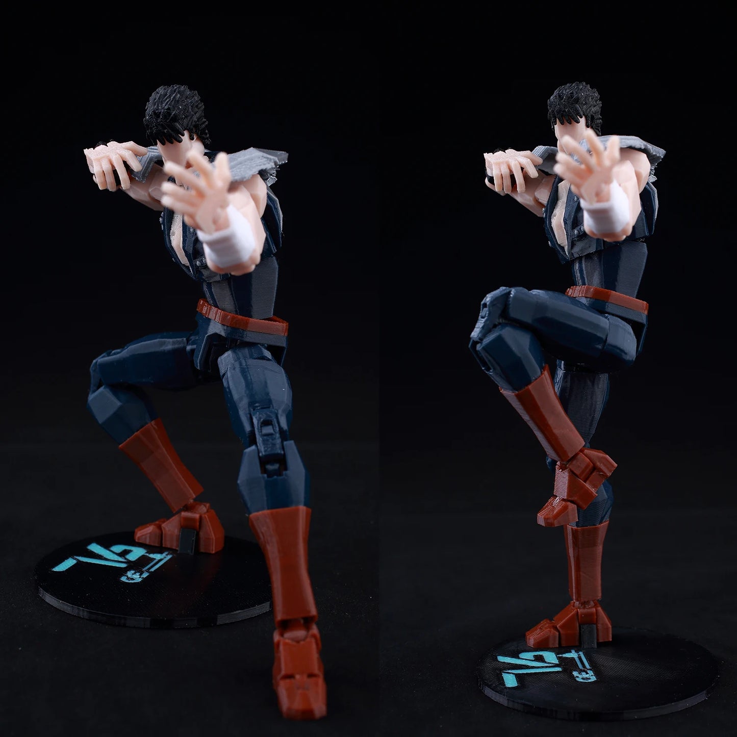 9L3D Multi-joint Articulated Anime Figures Saitama Kenshiro One Punch Man Fist North Star Chainsaw Man Dummy 13 Collectible Toys