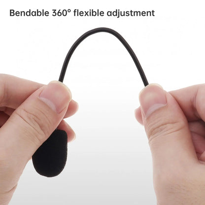 1 pc 3.5mm Microphone 90 Angle Bending Folding Metal Hose Microphone Capacitor