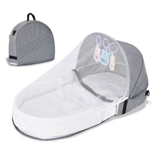Newborn Baby Isolation Biomimetic Travel Baby Crib Outdoor Convenient Folding Anti Pressure Breathable Baby Crib Middle Bed