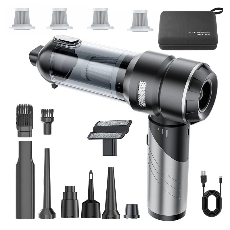 Portable Wireless Handheld Car Vacuum Cleaner Brushless High Power Air Duster Cleaner For Vehicle And Household Appliance