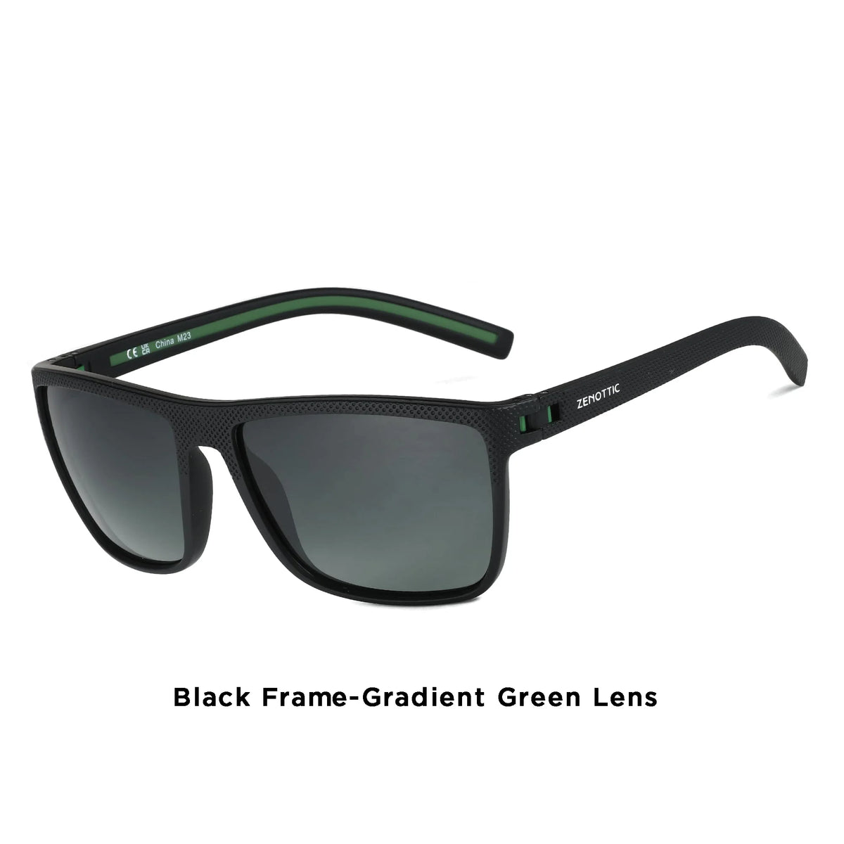 ZENOTTIC Retro Polarized Sunglasses for Men Lightweight TR90 Frame UV400 Protection Square Sun Glasses Night Vision Goggles
