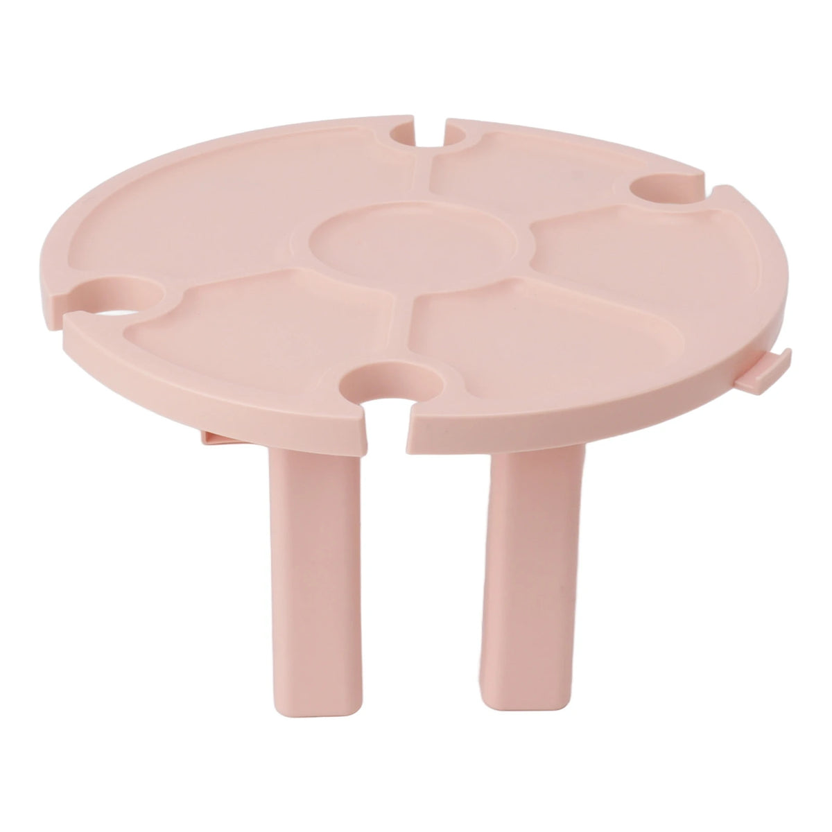 Portable Picnic Table Wine Glass Holder Outdoor Folding Table Convenient Plastic Folding Table for Outdoor Party