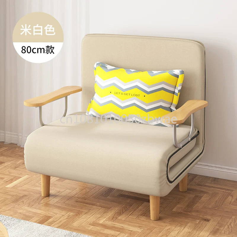 Folding Bed Sofa Bed Single Dual-Use Office Noon Break Bed Household Simple and Portable Small Foldable Recliner
