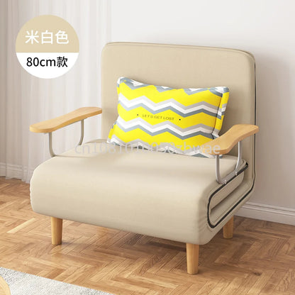 Folding Bed Sofa Bed Single Dual-Use Office Noon Break Bed Household Simple and Portable Small Foldable Recliner