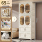 Foldable Baby Closet Plastic Infant Wardrobe Children's Clothing Storage Cabinet for Home Bedroom No Installation Needed