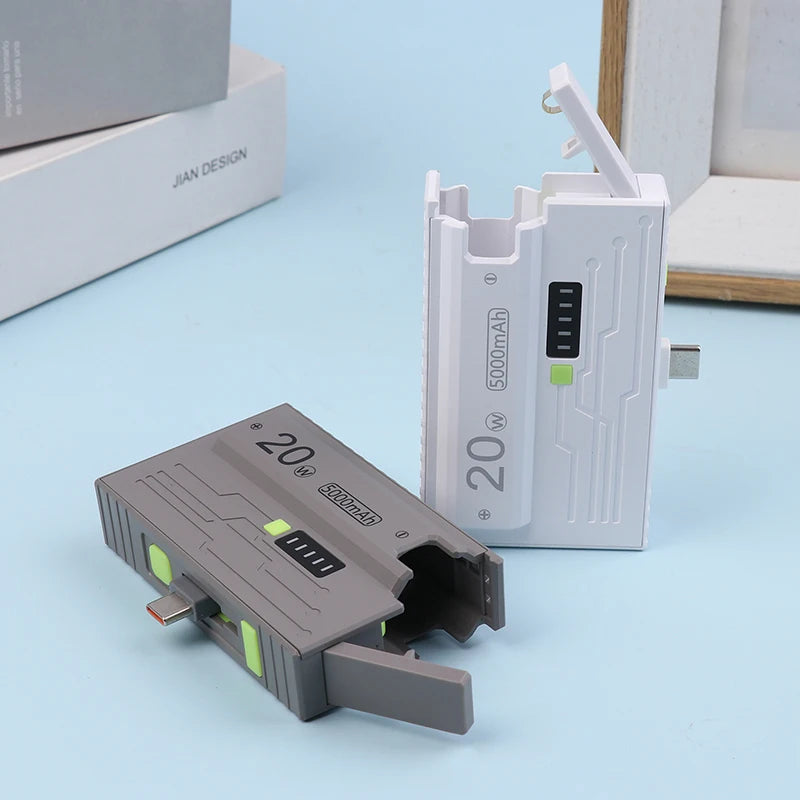 20W DIY Power Bank Box 21700 Universal Battery Charger Case Type-C Fast Charging For Mobile Phone Not Including Batteries