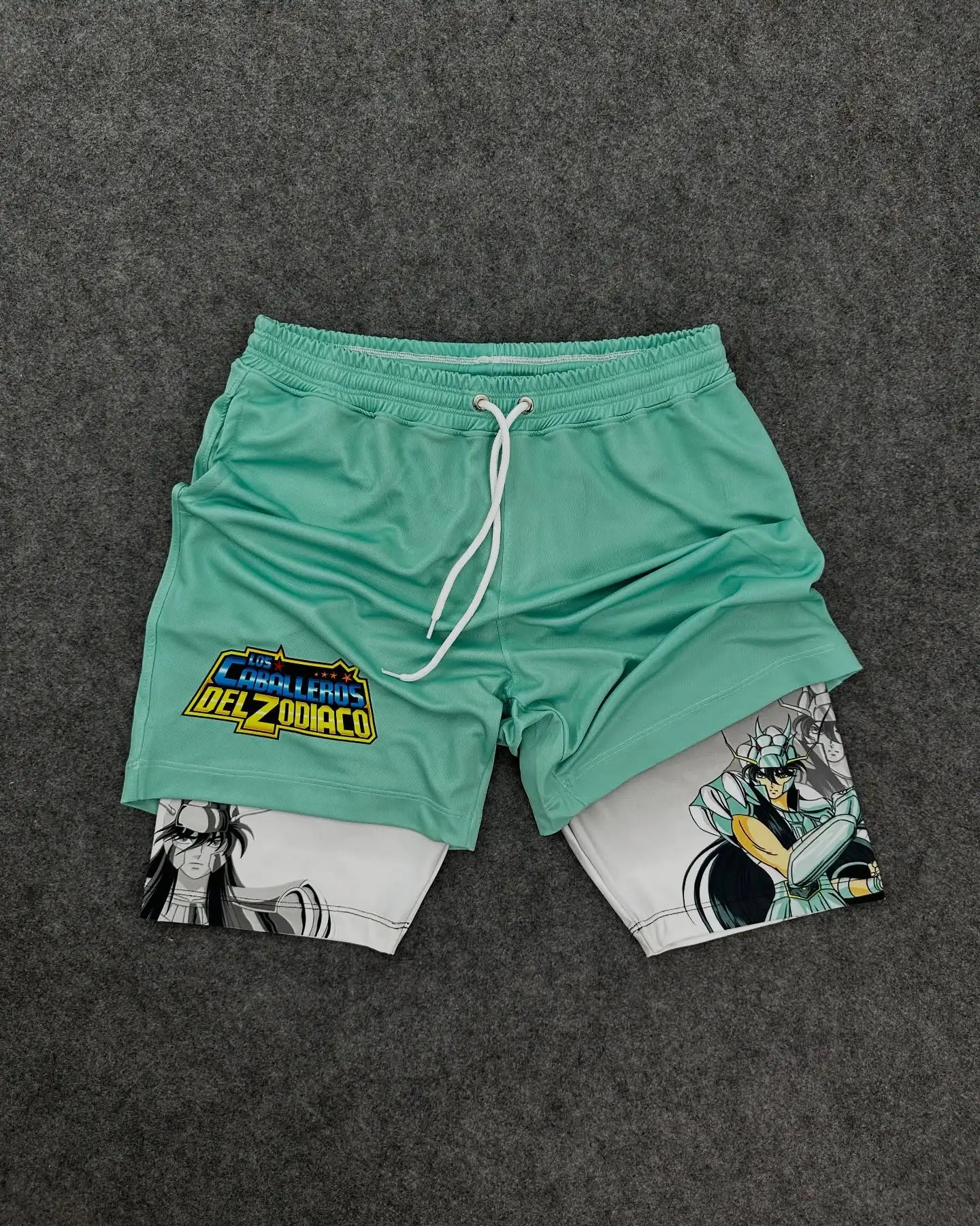 2026 Summer Genesis Evangelion Men's Cosplay Shorts Double-layer Two-in-one Shorts Quick-drying Fake Two-piece Unisex Shorts