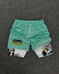 2026 Summer Genesis Evangelion Men's Cosplay Shorts Double-layer Two-in-one Shorts Quick-drying Fake Two-piece Unisex Shorts