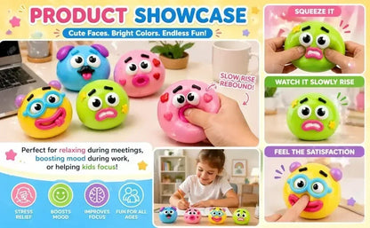 //NEW Smushers Squishy Soft Moldable Cute Slow Rise Squeeze Toy Adult Fun gifts toy Curiosities Dog Face Swap Squishy Toy,