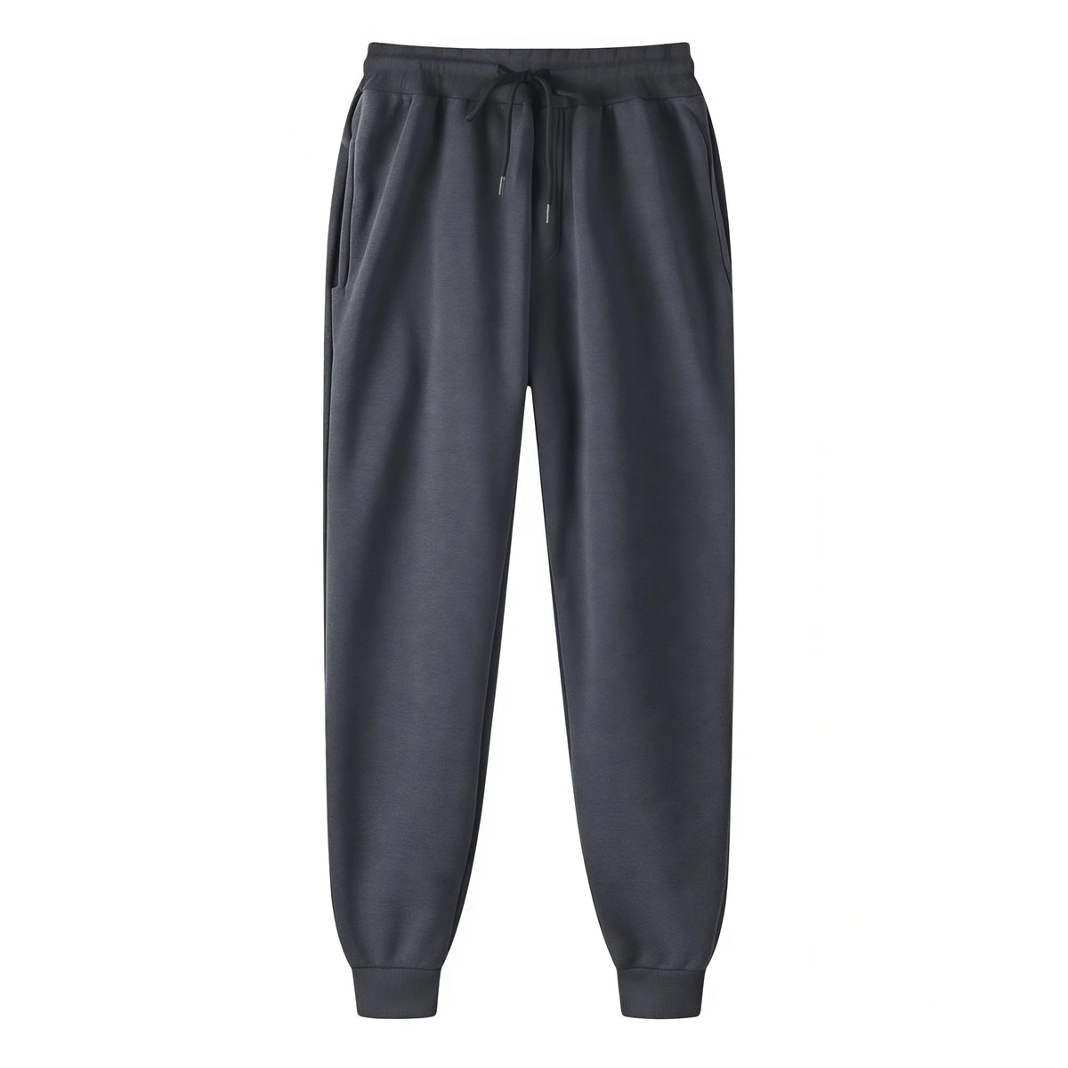 Unisex Solid Jogger Sweatpants Elastic Drawstring Cuff Sports Pants Multi-color Loose Fit Casual Gym Running Trousers Size S-3XL