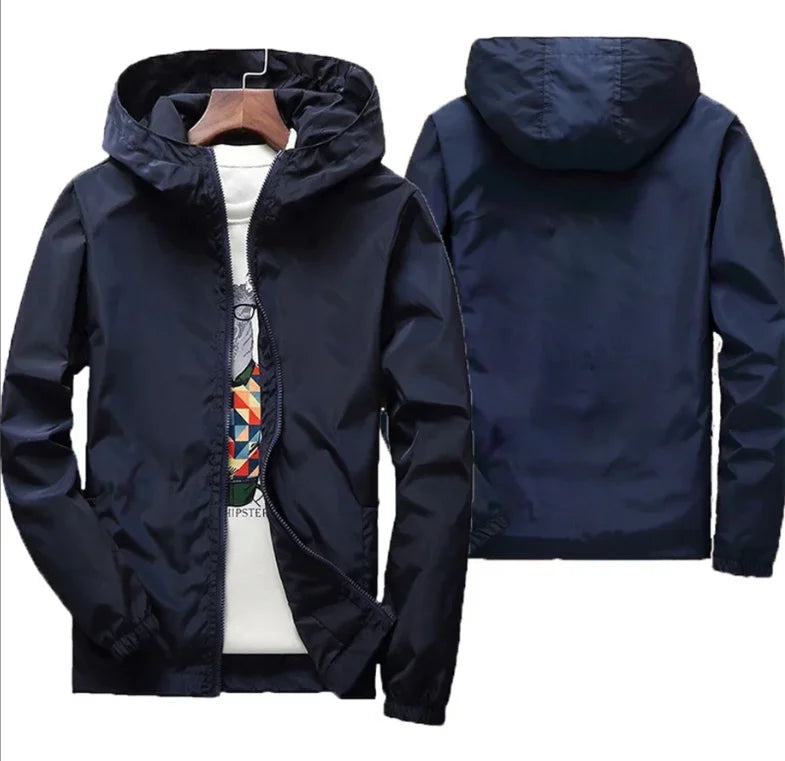 Customized Travel Team Zipper Jacket, Men's and Women's Hooded Unisex UV Resistant Waterproof Jacket, Outerwear, Spring, Summer,