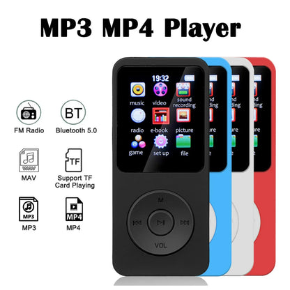 Portable MP3 Player 1.8 Inch Screen Walkmen HIFI Bluetooth Compatible E-Books Recording  Bluetooth Wifi Pplayer FM Radio Player