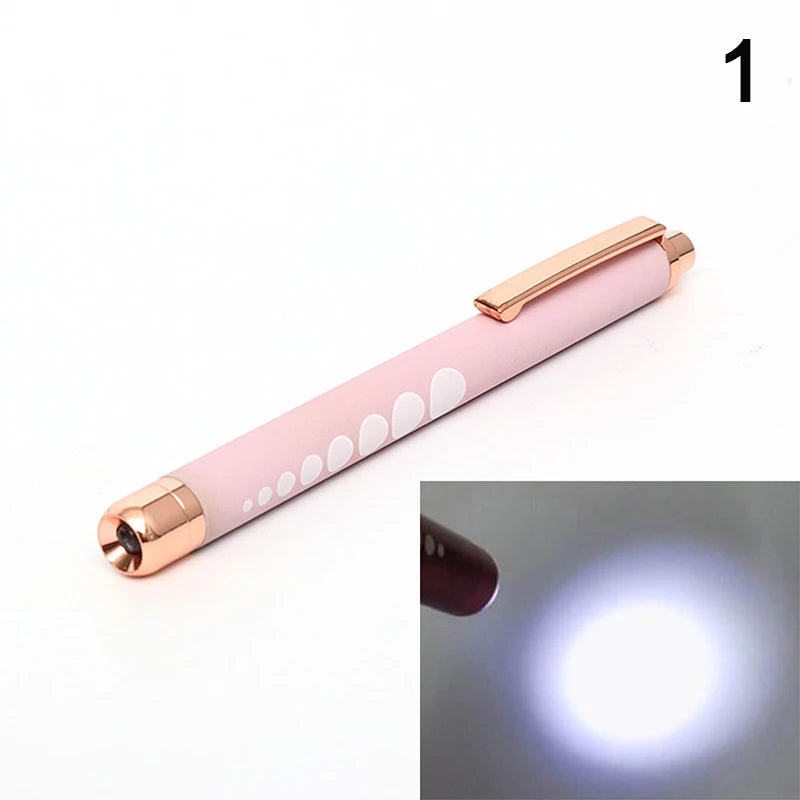 ★★★LED Medical Penlight Flashlight With Pupil Gauge Pocket Clip Pen Light For Doctor Nurse Diagnosis