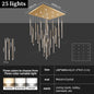 Hotel lobby LED Chandelier Luxury Villa hall Living room Crystal Chandeliers Customable High Ceilings Chandelier