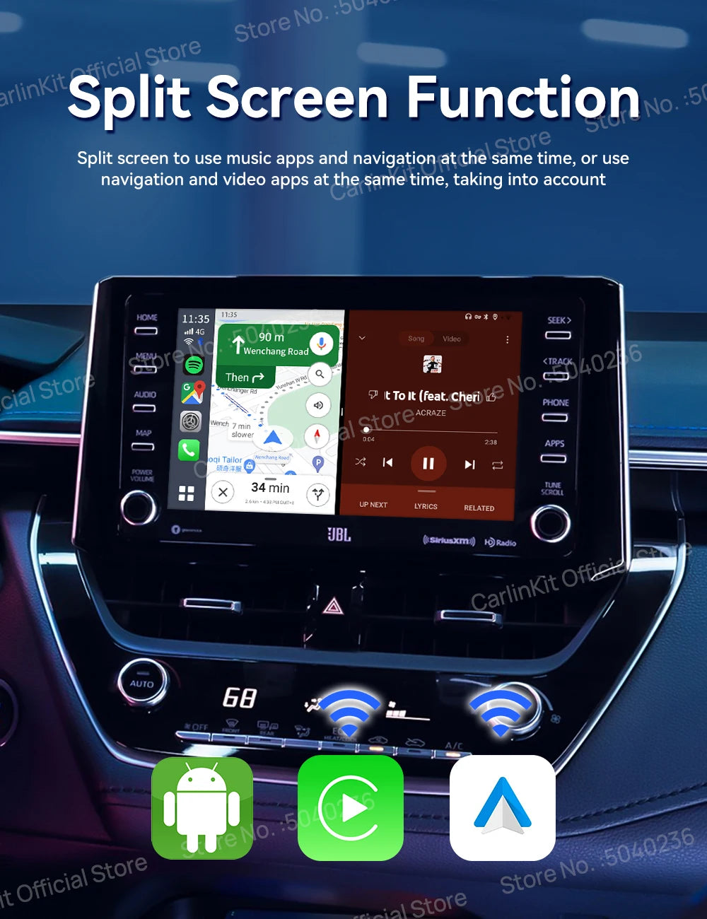 CarlinKit CarPlay Ai Box Android 13 SM6225 8 Cores 64GB 128GB Car Smart Streaming Box Wireless CarPlay Android Auto For Netflix