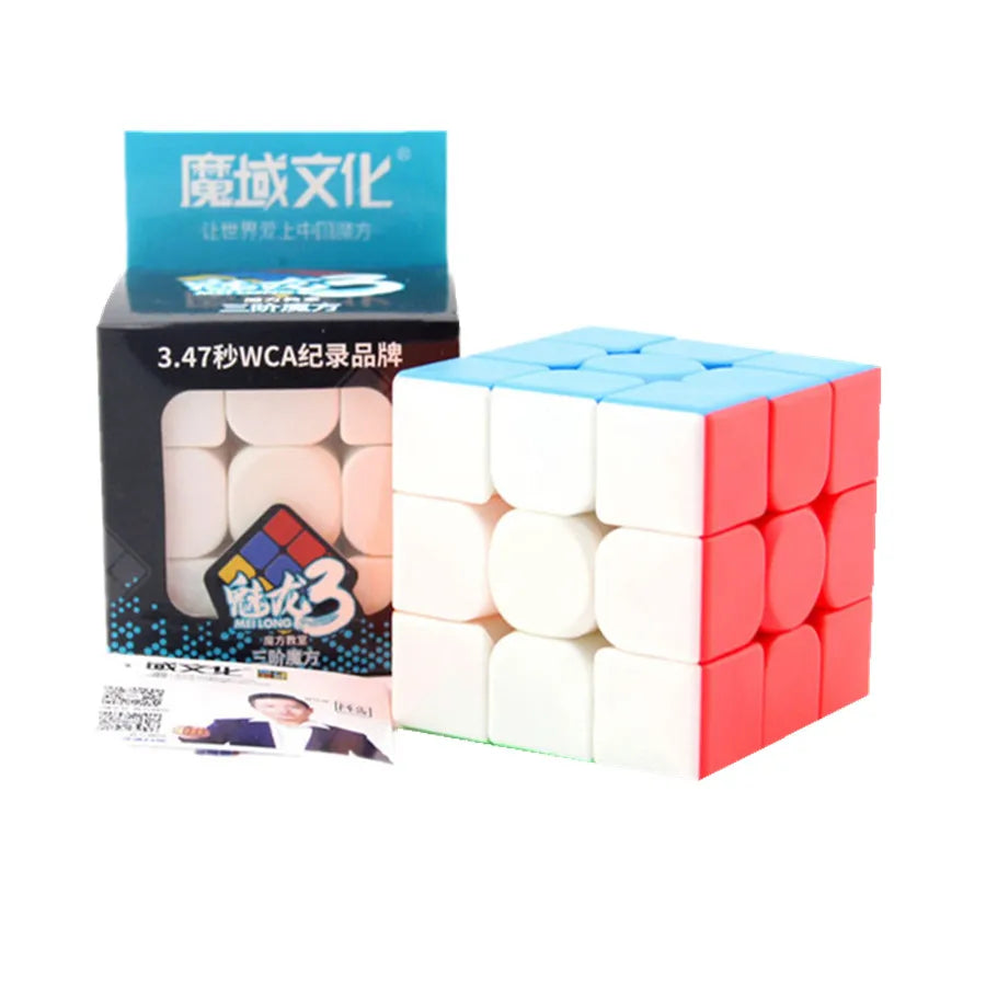 MoYu MeiLong 3x3x3 Stickerless Magic Cubes Speed Puzzle Cubo Magico Adult Toys Game Birthday Christmas Gifts For Children