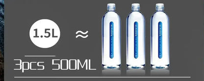 1.5L Large Capacity Stainless Steel Thermos Bottle, Portable Vacuum Insulated Water Tumbler