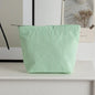 Women's Striped Beach Clutch Bag Versatile Small Woven Crochet Handbags Purses Knitting Dumpling Clutch Casual Bag
