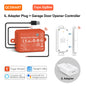 QCSMART ZigBee Garage Door Wireless Waterproof Sensor Opener Controller Control Smart Life Works with Google Assistant Alexa