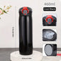 Ladies Insulated Cup With Straw Pop Up Lid Portable Minimalist Water Bottle Couple Vacuum Mug For Daily Use