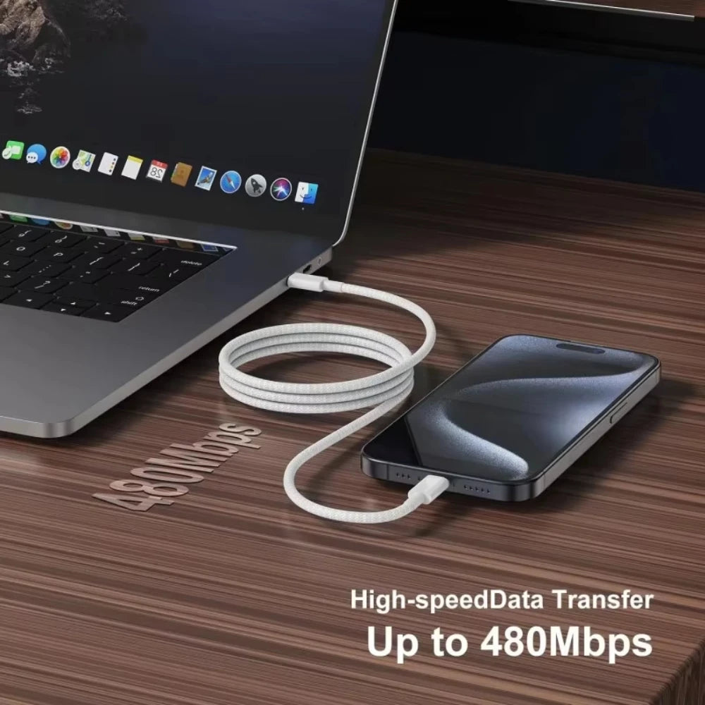 Kabel ładujący NNBILI USB C do USB C 60W Szybkie ładowanie Obsługuje szybkie ładowanie dla iPhone 17 16 15 Pro Max Samsung S26 S26 Huawei
