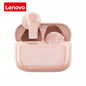 Lenovo In-Ear Wireless Bluetooth Headphone Long Battery Life Noise-Canceling Sport Headphone Compatible with iPhone and Xiaomi