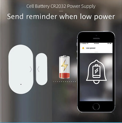 Tuya ZigBee 3.0 Smart Door Window Sensor Door Open Closed Detectors Smart Home Security Protection Alarm System for Alexa Google