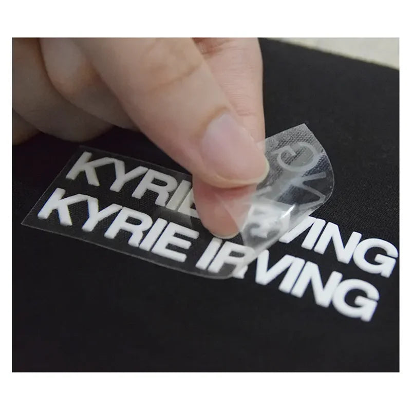 10PCS Customized Brand 3D Silicone One Color HTV Heat Transfer Printing Raised Personalized Logo Clothing Label T-Shirt Sticker