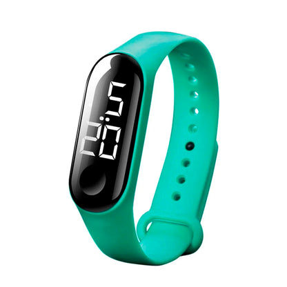 Man Woman LED Electronic Sport Watch Luminous Sensor LED Student Adult Couple Electronic Watch With Shell Adjustment Watch