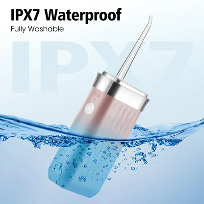 Inteligentny irygator doustny elektryczny 220 ml, nić wodna, 3 tryby, ładowalny, przenośny, irygator do zębów, do czyszczenia zębów