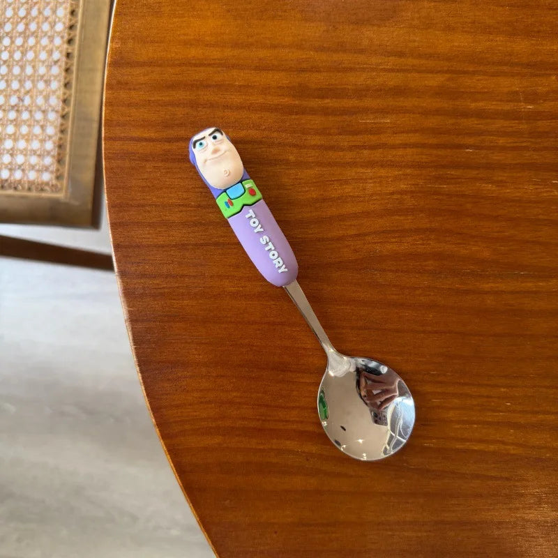 Toy Story 5 Spoon Fork Cutlery Set Woody Buzz Lightyear Jessie Forky Alien Cartoon Character Birthday Christmas Gift For Fans