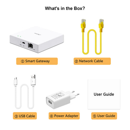 LoraTap Tuya Multi-mode WiFi ZigBee 3.0 Bluetooth Mesh Gateway Hub Bridge Wireless and Wired Smart Life App Remote Control