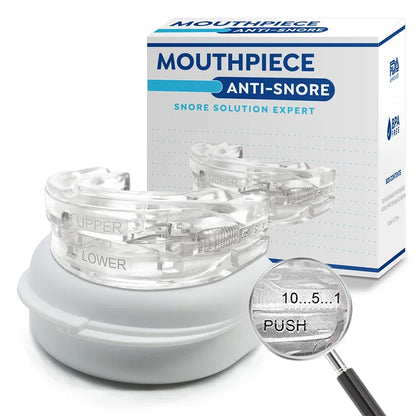 Reusable Anti Snore Mouth Guard with Storage Box Anti Snoring Bruxism Mouth Guard Improve Sleeping Reduction Snoring Device