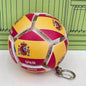 Soccer Keychain Fidget Toy Stress Relief Pendant for Fan Portable Decompression Ball with Gift Box Multi-National Team Souvenir