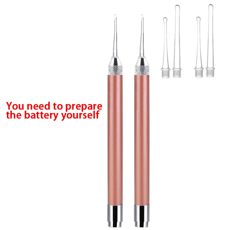 Ear wax remover with light LED Wax Removal Luminous Ear Scoop Cleaner Handy Ear Picking Tool for Hygiene and Health