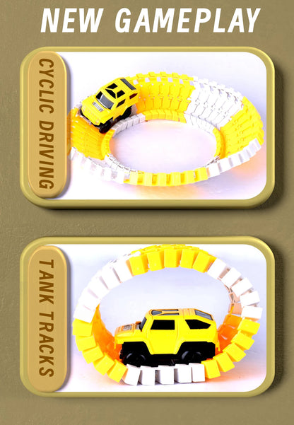 Kids Electric Track Toy Engineering Minin Car Set Puzzle Boy Toys Track Car Train Toys For Children Birthday Gifts