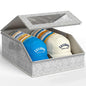 Multifunctional Large Capacity Foldable Baseball Cap Storage Box With Lid Dustproof Hat Organizer Container For Home Closet
