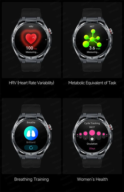 Smartwatch ECG High-End dla mężczyzn Ciśnienie krwi Lipidy Tlen we krwi Analiza ciała Kwas moczowy Monitor Zdrowia Smartwatch dla mężczyzn i kobiet