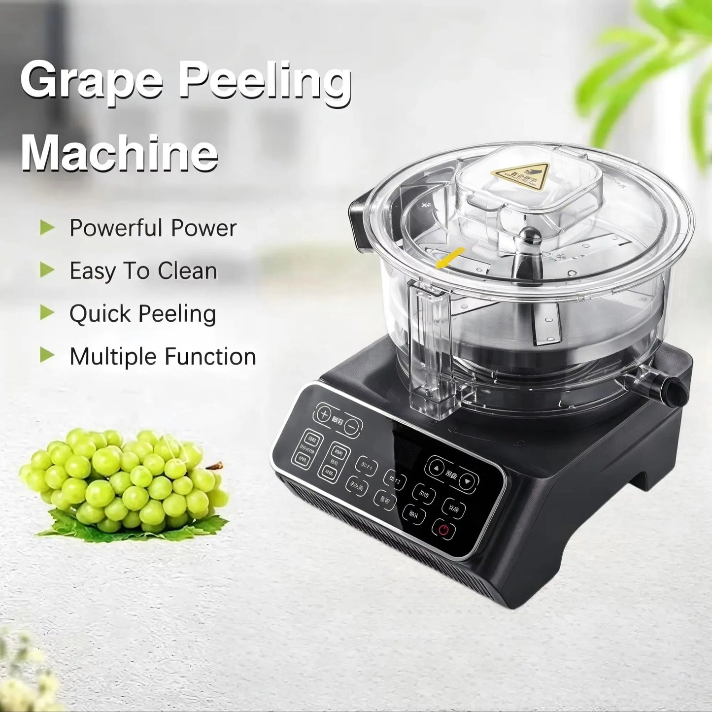 Digital Electric Fruit Peeler Machine 210mm Cutter Diameter Automatic Fruit Skin Peeling Machine For Home Cafe Use