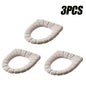Soft and Warm Toilet Seat Cover Washable Bathroom Toilet Pad Cushion With Handle Thicker Soft Mat Knitting Warmer Closestool Mat