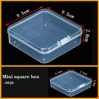 Transparent Plastic Box Screw Compartment Box Jewelry Earring Display Case Container Clear Terminal Organizer Tool Storage boxes