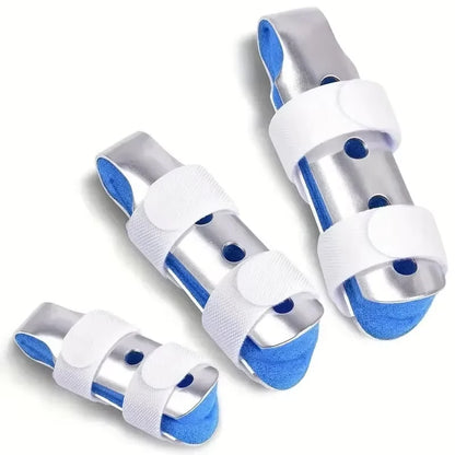 3pcs Adjustable Aluminum Foam Finger Splint with Closure - Lightweight Breathable Hand Support Bracket for Enhanced Stability